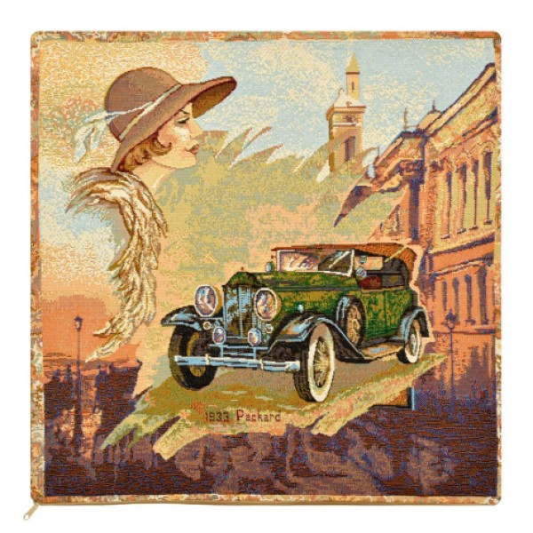 Наволочка декоративная "Авто 1933" (50*50)