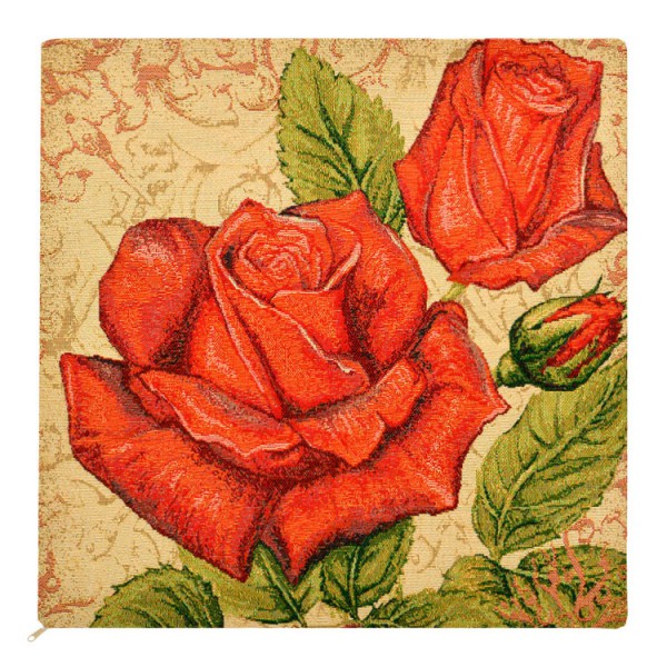 Наволочка декоративная "Розы красные" (50*50)