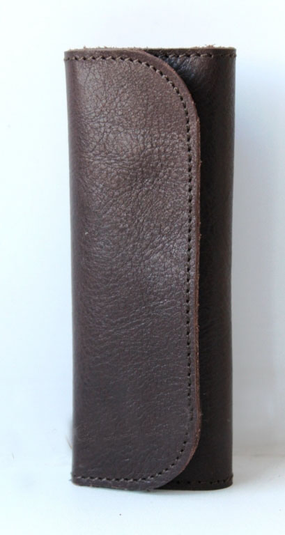 Ключница кожаная "Brown" 4 ключа (коричневая) от Грандсток
